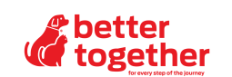 Better together-logo med hund og kat