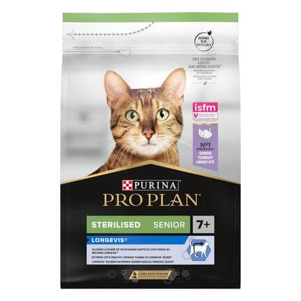 PRO PLAN® Adult 7+ Sterilised LONGEVIS rig på kalkun