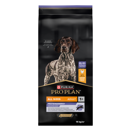 PURINA PRO PLAN All Sizes Adult Dog Protein & Energy Rig på kylling