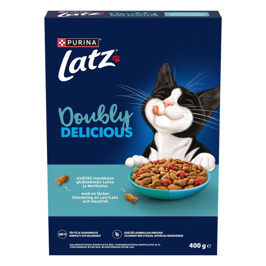 Latz® Doubly Delicious med en lækker blanding af Laks og Havfisk og rig på Rødbede
