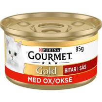 GOURMET™ Gold Bidder i sovs, med okse, 85g dåse