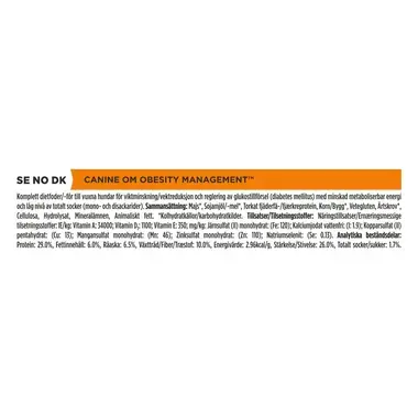 PURINA® PRO PLAN® VETERINARY DIETS OM Obesity Management®