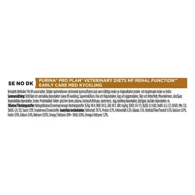PURINA® PRO PLAN® VETERINARY DIETS NF Renal Function™ Early Care med kylling
