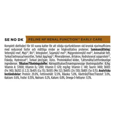 PURINA® PRO PLAN® VETERINARY DIETS NF Renal Function™ Early Care