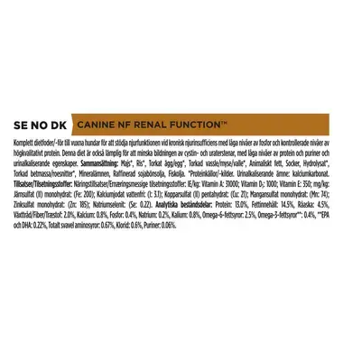 PURINA® PRO PLAN® VETERINARY DIETS NF Renal Function®