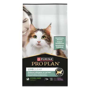 PURINA® PRO PLAN® LiveClear til voksne katte