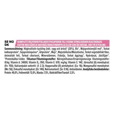 PURINA® PRO PLAN® Delicate Digestion til steriliserede katte