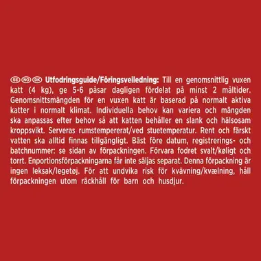 GOURMET MON PETIT Intense, komplet vådfoder til voksne katte, med tun, laks, ørred, 6 x 50g poser