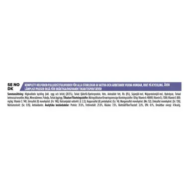 PURINA PRO PLAN All Sizes Adult Dog Protein & Energy Rig på kylling