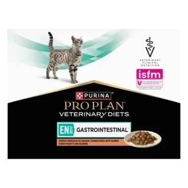 PRO PLAN® VETERINARY DIETS Feline EN St/Ox Gastrointestinal Laks (Vådfoder)