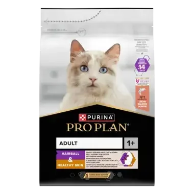 PURINA PRO PLAN  Adult 1+ Hairball & Healthy Skin Rig på laks