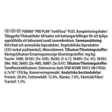 PRO PLAN® Feline FortiFlora PLUS Probiotika + Præbiotika
