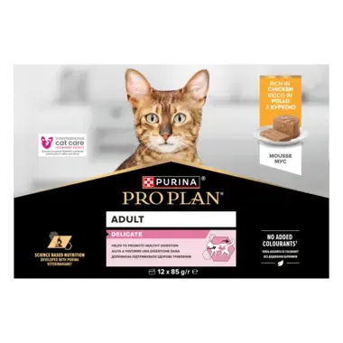 PRO PLAN® Delicate Mousse Kylling 12x85g