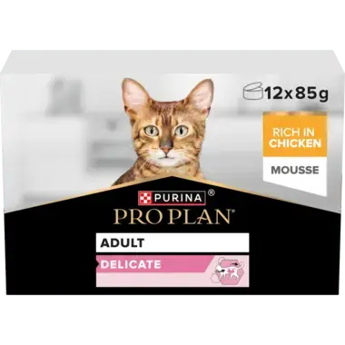 PRO PLAN® Delicate Mousse Kylling 12x85g